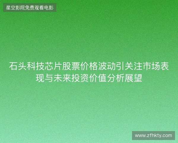 石头科技芯片股票价格波动引关注市场表现与未来投资价值分析展望 石头科技芯片股票价格波动引关注市场表现与未来投资价值分析展望